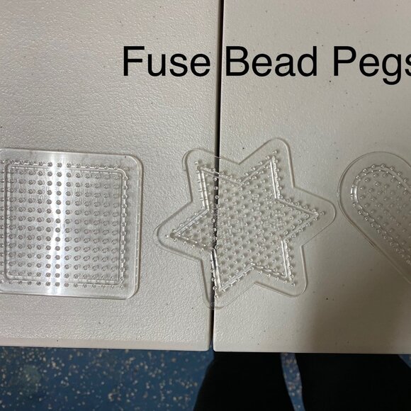 Beads Fuse Pegboards Kit Set Pearler Crafts Kids Melting Melty & Geometric Board - Picture 5 of 6